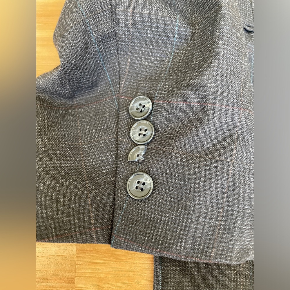 ‼️SOLD‼️Vintage Furmans Men's Two-Button Wool Blazer Suit Jacket Gray 42R - Picture 9 of 14